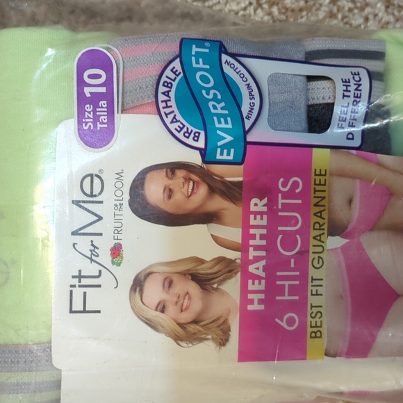 Fruit of the Loom Heather Hi-Cuts Panties - Picture 2 of 5